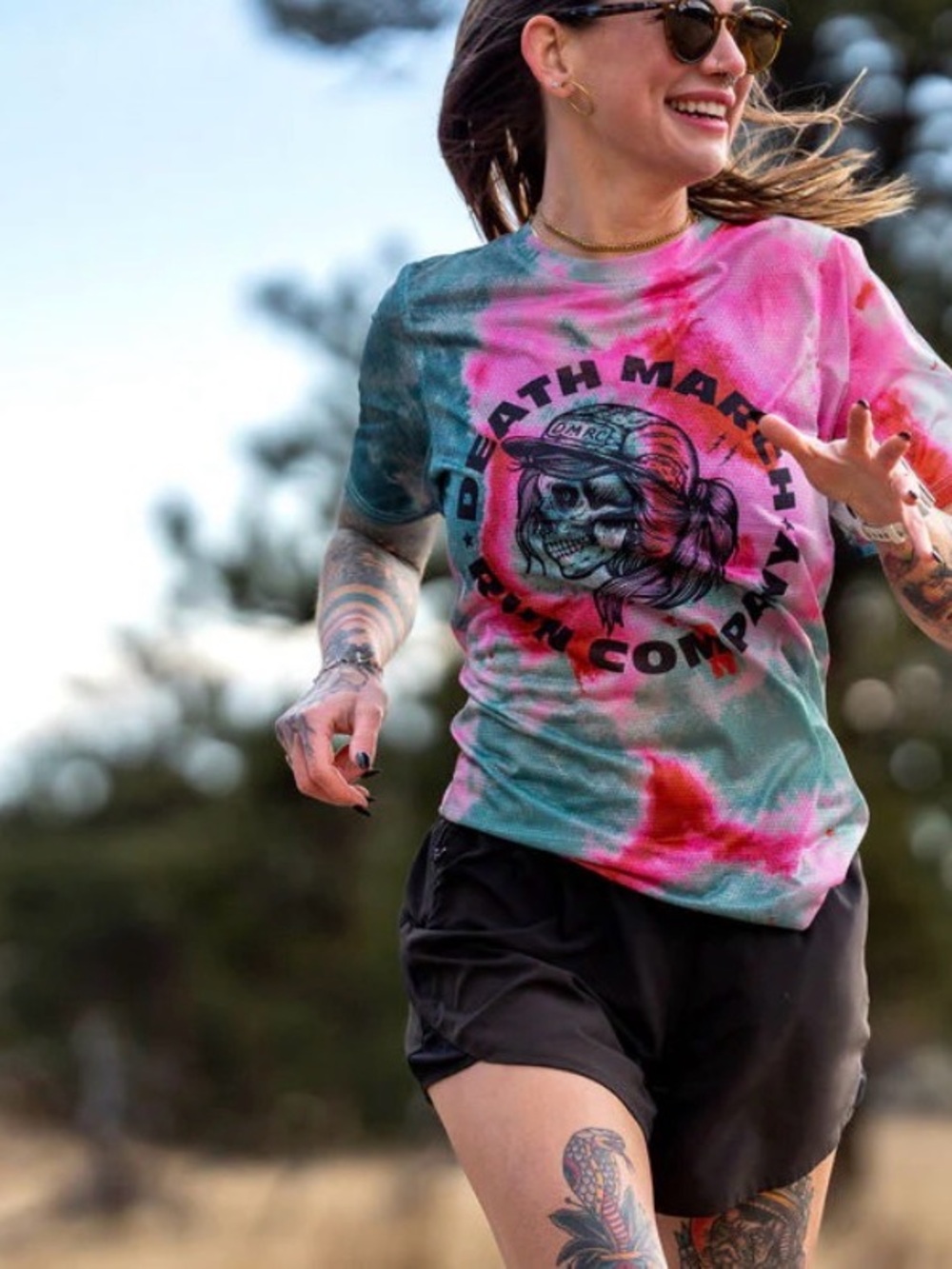 Death March Run Co tech tee
